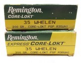 REMINGTON 35 WHELEN AMMUNITION – 200 GRAIN CORE-LOKT - 1 of 4