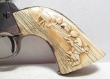 FANTASTIC CARVED IVORY GRIPS for COLT S.A.A. REVOLVER from COLLECTING TEXAS - 2 of 8