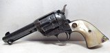 HIGH CONDITION COLT S.A.A. 44/40 REVOLVER from COLLECTING TEXAS – ARIZONA SHIPPED with CARVED PEARL GRIPS – FACTORY LETTER - 5 of 19
