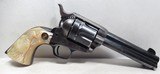 HIGH CONDITION COLT S.A.A. 44/40 REVOLVER from COLLECTING TEXAS – ARIZONA SHIPPED with CARVED PEARL GRIPS – FACTORY LETTER