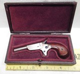ANTIQUE CASED UNMARKED 22 CALIBER SINGLE SHOT DERINGER from COLLECTING TEXAS - 8 of 9
