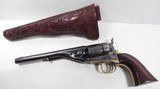 COLT 1861 NAVY CONVERSION REVOLVER from COLLECTING TEXAS – TOOLED SLIM-JIM HOLSTER INCLUDED