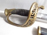 RARE and VERY FINE 1850 STAFF & FIELD OFFICER’S SWORD from COLLECTING TEXAS – CIVIL WAR USE – IDENTIFIED to SOLIDER - 2 of 18