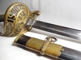 RARE and VERY FINE 1850 STAFF & FIELD OFFICER’S SWORD from COLLECTING TEXAS – CIVIL WAR USE – IDENTIFIED to SOLIDER - 3 of 18
