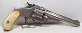 RARE ANTIQUE THIRD MODEL SMITH & WESSON RUSSIAN REVOLVER from COLLECTING TEXAS – FACTORY NICKEL FINISH with IVORY GRIPS - 4 of 15