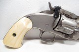 VERY RARE ANTIQUE NICKEL PLATED 2ND MODEL SCHOFIELD U.S. MARKED REVOLVER from COLLECTING TEXAS – IVORY GRIPS – CIRCA 1876-1877 - 2 of 16