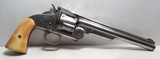 FINE SMITH & WESSON MODEL 3 AMERICAN – 1ST MODEL from COLLECTING TEXAS – NICKEL/IVORY with FACTORY LETTER - 1 of 16