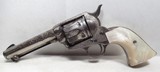FINE ANTIQUE DELUXE FACTORY ENGRAVED COLT S.A.A. 45 REVOLVER from COLLECTING TEXAS – SHIPPED 1888 - 5 of 18