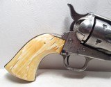 NICE ANTIQUE COLT S.A.A. 45 REVOLVER from COLLECTING TEXAS – IVORY GRIPS – 7 1/2” BARREL – NICKEL FINISH - 2 of 17