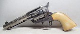ANTIQUE “SOFT” SHIPPED COLT S.A.A. 45 REVOLVER from COLLECTING TEXAS – NEW YORK ENGRAVED – SHIPPED 1883 – FACTORY LETTER