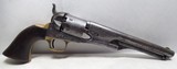 SCARCE ANTIQUE COLT MODEL 1861 ROUND BARREL NAVY REVOLVER from COLLECTING TEXAS – MADE 1863 – SN. 14,000 - 6 of 17