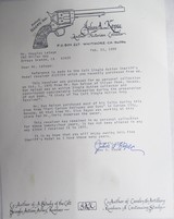 EXTREMELY RARE COLT S.A.A. SHERIFF’S MODEL REVOLVER from COLLECTING TEXAS – 3 1/2” ETCH PANEL BARREL .44-40 – FACTORY LETTER - 19 of 20