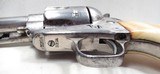 NICE ANTIQUE COLT S.A.A. 45 REVOLVER from COLLECTING TEXAS – IVORY GRIPS – 7 1/2” BARREL – NICKEL FINISH - 15 of 17
