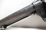 RARE ANTIQUE FACTORY ENGRAVED COLT S.A.A. REVOLVER from COLLECTING TEXAS – FACTORY LETTER – SHIPPED 1896 - 5 of 18