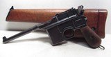 MAUSER C96 MODEL PISTOL with WOOD STOCK from COLLECTING TEXAS
MADE 1915 1916