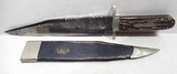 ANTIQUE GEORGE WOSTENHOLM & SONS - WASHINGTON WORKS BOWIE KNIFE from COLLECTING TEXAS – FROM the ROBERT ABELS COLLECTION - 1 of 14