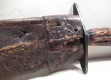 LARGE ANTIQUE BOWIE KNIFE with ORIGINAL SHEATH from COLLECTING TEXAS – FOUND in MATAMOROS, MEXICO - 16 of 18