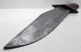 LARGE ANTIQUE BOWIE KNIFE with ORIGINAL SHEATH from COLLECTING TEXAS – FOUND in MATAMOROS, MEXICO - 9 of 18