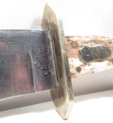 LARGE BOWIE KNIFE MARKED “W. BROADHURST – SHEFFIELD” with SHEATH from COLLECTING TEXAS – 9 1/2” BLADE - 6 of 15
