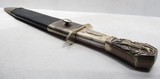 LARGE BOWIE KNIFE MARKED “W. BROADHURST – SHEFFIELD” with SHEATH from COLLECTING TEXAS – 9 1/2” BLADE - 14 of 15