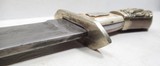 LARGE BOWIE KNIFE MARKED “W. BROADHURST – SHEFFIELD” with SHEATH from COLLECTING TEXAS – 9 1/2” BLADE - 9 of 15