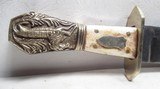 LARGE BOWIE KNIFE MARKED “W. BROADHURST – SHEFFIELD” with SHEATH from COLLECTING TEXAS – 9 1/2” BLADE - 2 of 15