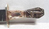 LARGE BOWIE KNIFE MARKED “W. BROADHURST – SHEFFIELD” with SHEATH from COLLECTING TEXAS – 9 1/2” BLADE - 5 of 15