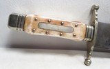 “SOUTHERN & RICHARDSON – SHEFFIELD” MARKED BOWIE KNIFE with SHEATH from COLLECTING TEXAS – 10 1/2” BLADE - 2 of 17