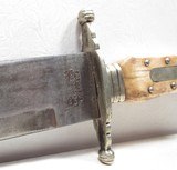 “SOUTHERN & RICHARDSON – SHEFFIELD” MARKED BOWIE KNIFE with SHEATH from COLLECTING TEXAS – 10 1/2” BLADE - 6 of 17