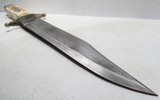“SOUTHERN & RICHARDSON – SHEFFIELD” MARKED BOWIE KNIFE with SHEATH from COLLECTING TEXAS – 10 1/2” BLADE - 11 of 17