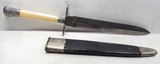 BOWIE STYLE SIDE KNIFE with SHEATH from COLLECTING TEXAS – MARKED “EVANS & CO. – 12 OLD FISH ST. – LONDON” – IVORY HANDLE - 1 of 16