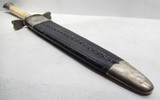 BOWIE STYLE SIDE KNIFE with SHEATH from COLLECTING TEXAS – MARKED “EVANS & CO. – 12 OLD FISH ST. – LONDON” – IVORY HANDLE - 16 of 16