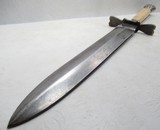 BOWIE STYLE SIDE KNIFE with SHEATH from COLLECTING TEXAS – MARKED “EVANS & CO. – 12 OLD FISH ST. – LONDON” – IVORY HANDLE - 11 of 16
