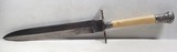 BOWIE STYLE SIDE KNIFE with SHEATH from COLLECTING TEXAS – MARKED “EVANS & CO. – 12 OLD FISH ST. – LONDON” – IVORY HANDLE - 4 of 16