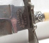 BOWIE STYLE SIDE KNIFE with SHEATH from COLLECTING TEXAS – MARKED “EVANS & CO. – 12 OLD FISH ST. – LONDON” – IVORY HANDLE - 8 of 16