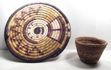 MISC. NATIVE AMERICAN MADE WOVEN BASKET STYLE ITEMS from COLLECTING TEXAS