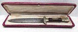 REALLY NICE ANTIQUE “EDWARD BARNES & SONS” MARKED BOWIE KNIFE in PRESENTATION CASE from COLLECTION TEXAS