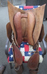 WELL MADE HORNLESS LEATHER SADDLE from COLLECTING TEXAS - 13 of 15