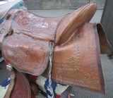 WELL MADE HORNLESS LEATHER SADDLE from COLLECTING TEXAS - 7 of 15