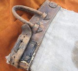 ANTIQUE CANVAS MONEY BAG from COLLECTING TEXAS – UNMARKED – POSSIBLE RAILWAY USE - 6 of 8