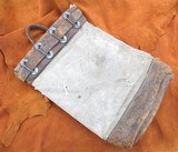 ANTIQUE CANVAS MONEY BAG from COLLECTING TEXAS – UNMARKED – POSSIBLE RAILWAY USE - 1 of 8