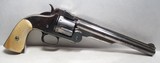 FINE ANTI QUE SMITH & WESSON MODEL 3 AMERICAN SECOND MODEL from COLLECTING TEXAS – IVORY GRIPS – FACTORY LETTER – MADE 1873 - 5 of 17