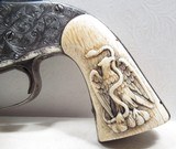 BEAUTIFUL ENGRAVED SMITH & WESSON MODEL 3 AMERICAN SECOND MODEL REVOLVER from COLLECTING TEXAS – CARVED IVORY GRIPS - 3 of 16