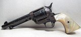 FINE ENGRAVED
2ND GEN. COLT S.A.A. 45 REVOLVER from COLLECTING TEXAS – FACTORY LETTER – SAGINAW, MICHIGAN SHIPPED - 4 of 21