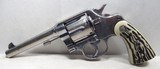 COLT NEW SERVICE MODEL .45 CALIBER REVOLVER from COLLECTING TEXAS – MARKED “S.W. HALLS, S.A. TEXAS” – MADE 1920 - 1 of 18