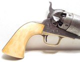 ANTIQUE FACTORY ENGRAVED COLT 1860 ARMY REVOLVER from COLLECTING TEXAS – IVORY GRIPS – MADE 1862 - 6 of 18