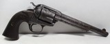 FACTORY ENGRAVED COLT BISLEY MODEL S.A.A. REVOLVER from COLLECTING TEXAS – SHIPPED to BEAUMONT, TEXAS in 1906 – FACTORY LETTER - 6 of 21