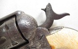 SUPER RARE L.D. NIMSCHKE ENGRAVED COLT .44 RIMFIRESINGLE ACTION ARMY REVOLVER from COLLECTING TEXAS – MADE 1877 - 17 of 20