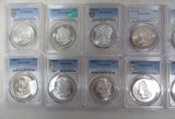 14 CHOICE SLABBED MORGAN CARSON CITY SILVER DOLLAR COINS from COLLECTING TEXAS – PCGS GRADED - 2 of 6