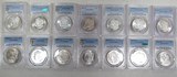 14 CHOICE SLABBED MORGAN CARSON CITY SILVER DOLLAR COINS from COLLECTING TEXAS – PCGS GRADED - 1 of 6